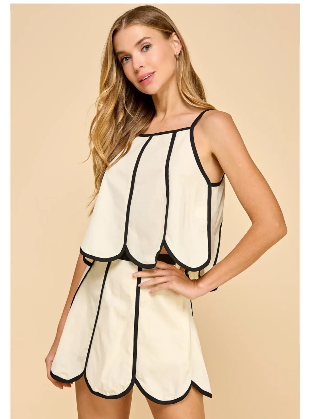 TCEC Scallop Trim Two-Piece Set